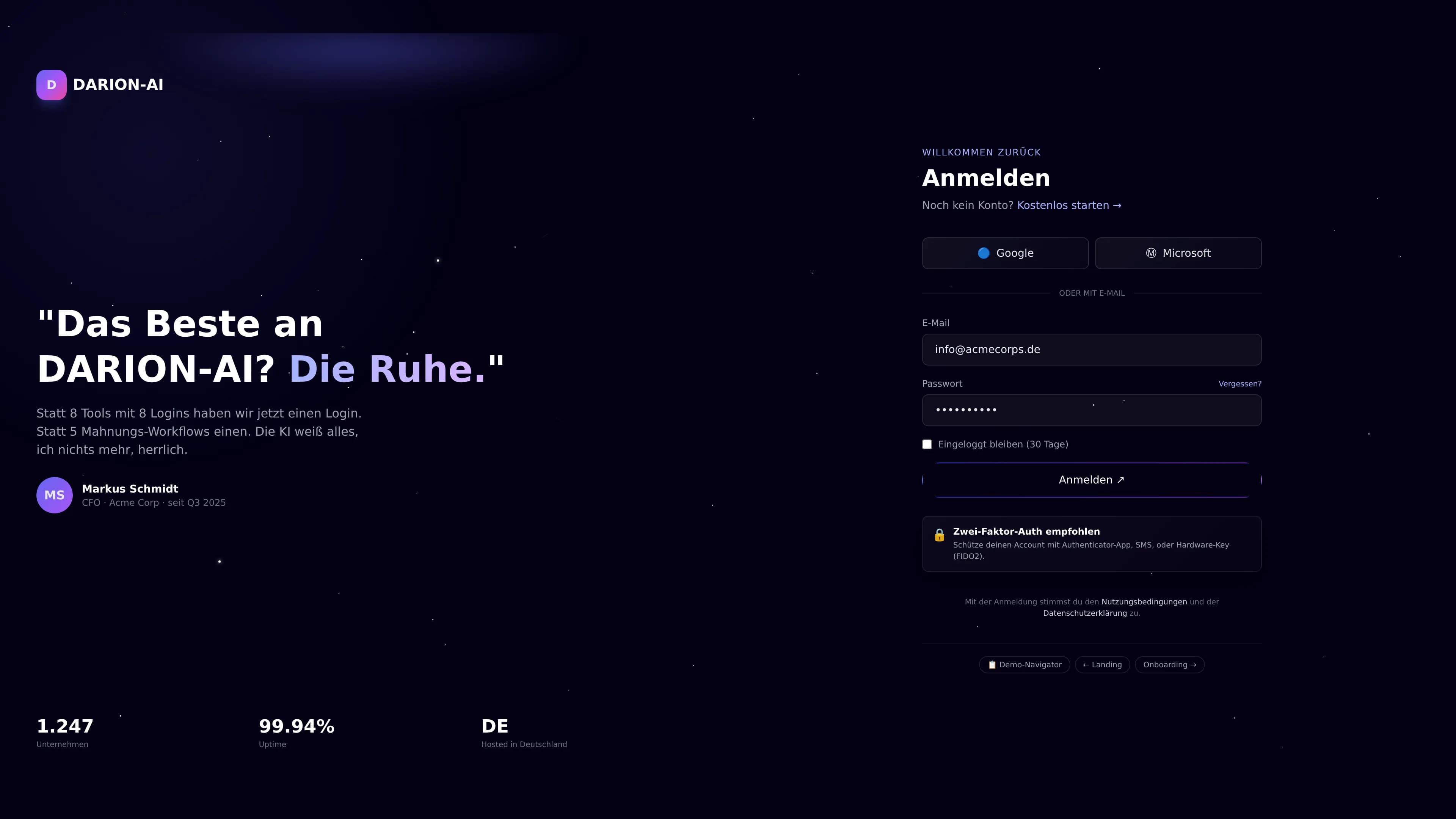 DARION-AI Modul-Übersicht