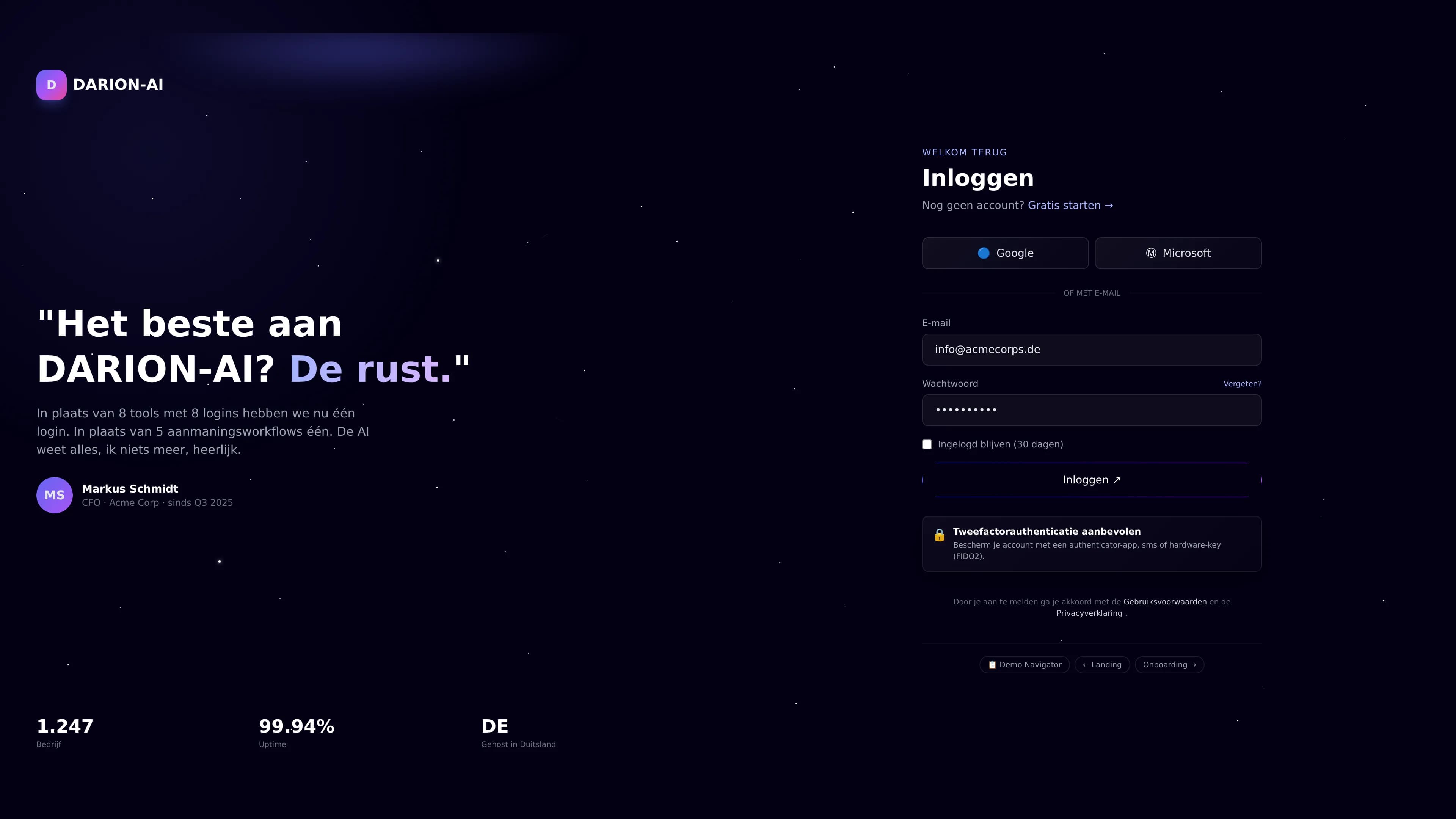 DARION-AI module-overzicht